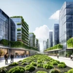 투자자로서의 책임과 역할 - **Sustainable Cityscape of Tomorrow:**
    A serene, futuristic cityscape, bathed in soft, natural s...