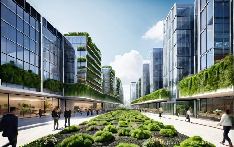 투자자로서의 책임과 역할 - **Sustainable Cityscape of Tomorrow:**
    A serene, futuristic cityscape, bathed in soft, natural s...