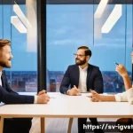 앤젤 투자자를 위한 금융 계획 - **Prompt:** "A diverse group of modern, professional individuals (ages 25-50, dressed in smart casua...