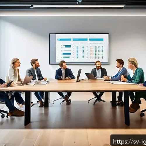 Home 32 앤젤 투자와 국가별 규제의 차이 - A modern Swedish startup office scene featuring diverse angel investors and entrepreneurs in busines...